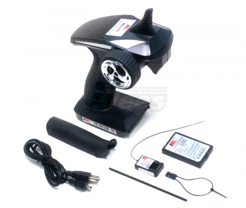 Fly Sky Miscellaneous All Flysky FS-GT2B 2.4GHZ 3CH Gun Transmitter For RC Cars W/ Receiver (complete Set)