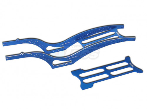 Furitek Axial SCX24 Furitek Scythe Aluminium Rail Frame For SCX24 Jeep Gladiator - Blue