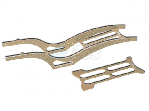 Furitek Axial SCX24 Furitek Scythe Aluminium Rail Frame For SCX24 Jeep Gladiator - Beige