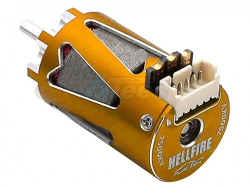 Furitek Miscellaneous All Furitek Hellfire 1410 7500KV Sensored Brushless Motor - Gold Color