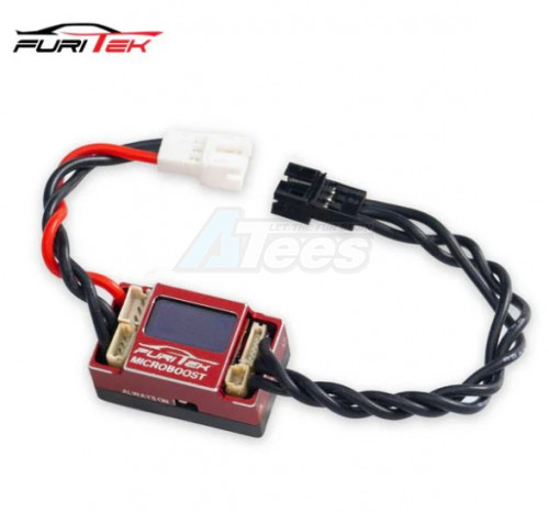 Furitek Miscellaneous All Furitek Microboost 2s Lipo 25a/50a Brushless Sensored/Sensorless Esc For 1/24 1/28 Drift/race w/LCD Display - Red
