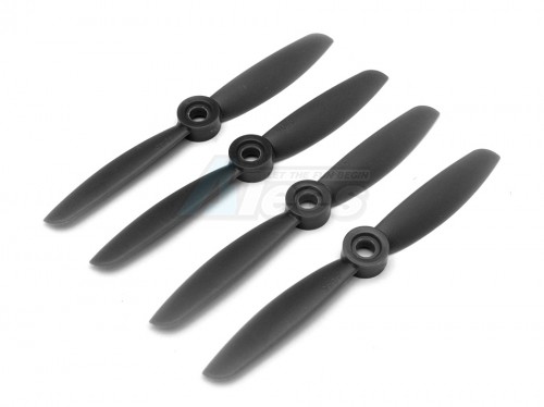 Gemfan Miscellaneous All Gemfan 4x4.5 Carbon Nylon Propeller - 2 Blade (Set of 4 - CW) Black