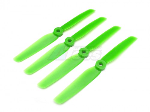 Gemfan Miscellaneous All Gemfan 6x3 Nylon Glass Fiber Propeller (Set of 4 - CCW) Green