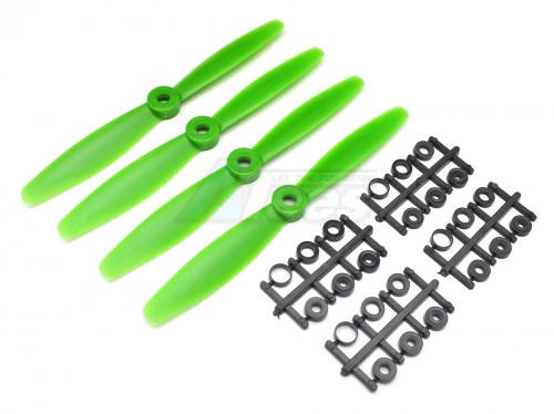 Gemfan Miscellaneous All Gemfan 6x4.0 Carbon Nylon Propeller - 2 Blade (Set of 4 - CCW) Green