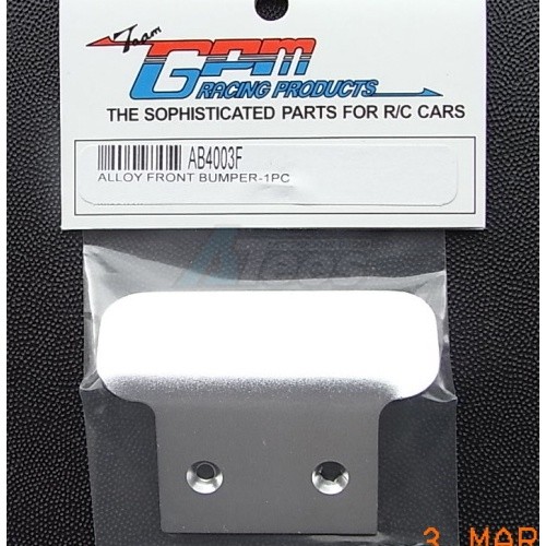 GPM Racing Team Associated RC10B4 Aluminum Front Bumper Silver