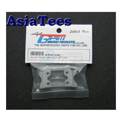 GPM Racing Team Associated RC10B4 Aluminum Front Arm Bulk With Screws Set Silver