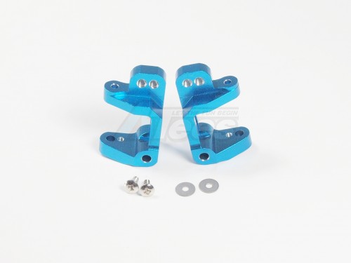 GPM Racing Team Associated RC10B4 Aluminum C-Hub With Screws And Shims 1 Pair Set Blue