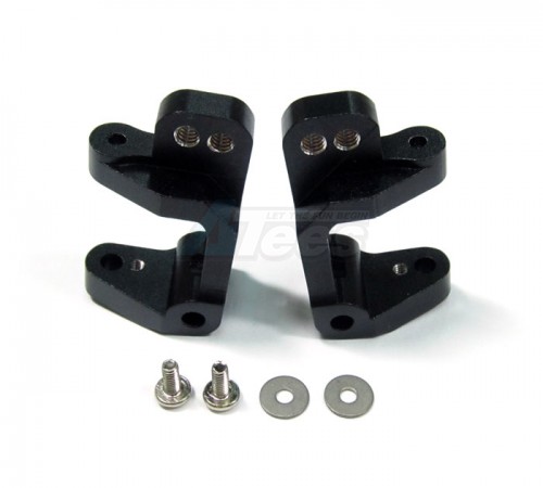 GPM Racing Team Associated RC10B4 Aluminum C-Hub With Screws And Shims 1 Pair Set Black