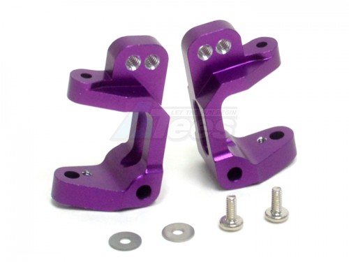 GPM Racing Team Associated RC10B4 Aluminum C-hub With Screws And Shims -1pr Set Purple
