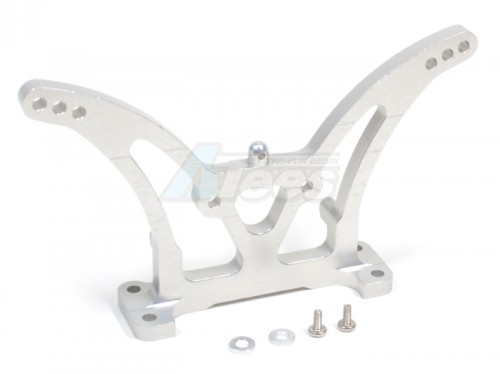 GPM Racing Team Associated RC10B4 Aluminum Rear Shock Tower Silver