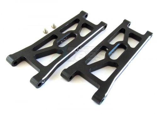 GPM Racing Team Associated RC10B4 Aluminum Front Lower Arms With Screws 1 Pair Set Black
