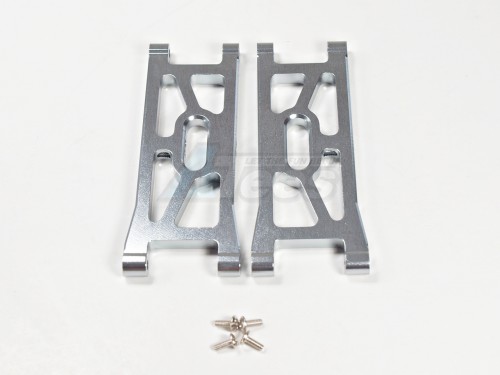GPM Racing Team Associated RC10B4 Aluminum Front Lower Arms With Screws 1 Pair Set Gun Metal