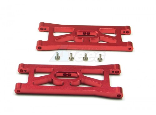 GPM Racing Team Associated RC10B4 Aluminum Front Lower Arms With Screws 1 Pair Set Red
