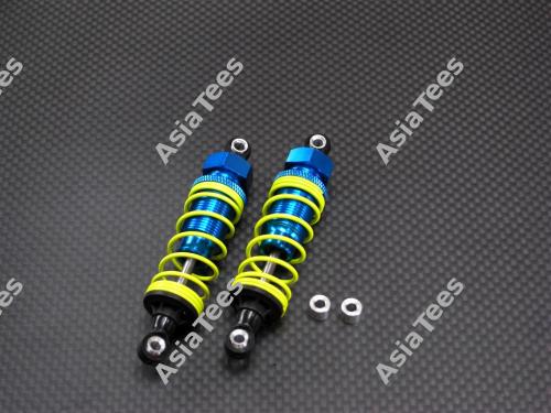 GPM Racing Team Associated RC10B44.1 Aluminum Front Damper With Plastic Ball Top - 1 Pair Set Silver