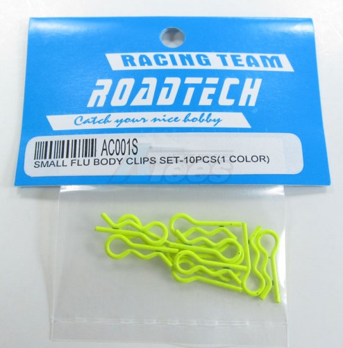 GPM Racing Miscellaneous All Small Flu Body Clips Set - 10pcs( 1 Color) Yellow