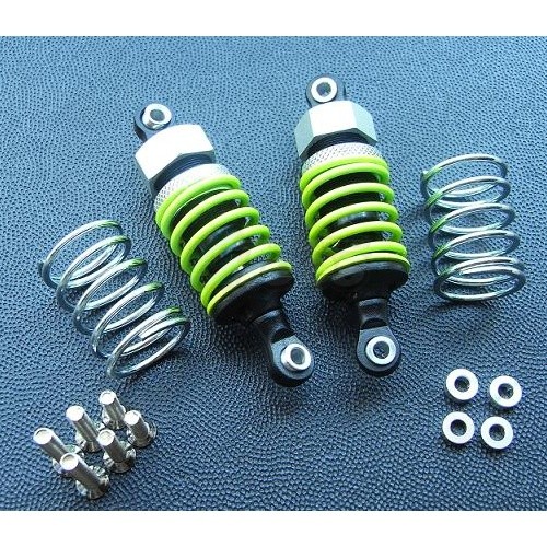 GPM Racing Miscellaneous All 55mm Aluminum Adjustable Shocks 1 Pair For Competition Black (Yellow Springs)