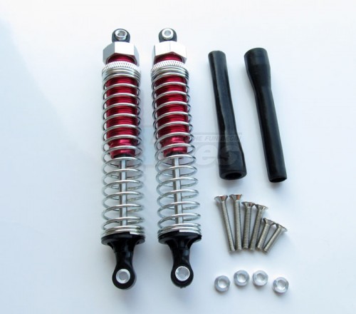 GPM Racing Team Associated RC10GT2 105MM Aluminum Adjustable Shocks 1PR for Competition Red (Silver Springs)