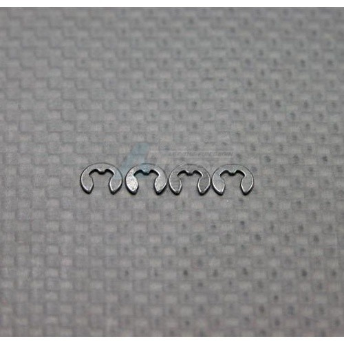 GPM Racing Miscellaneous All E-clips For GPM Shocks Rebuild - 4pcs Black