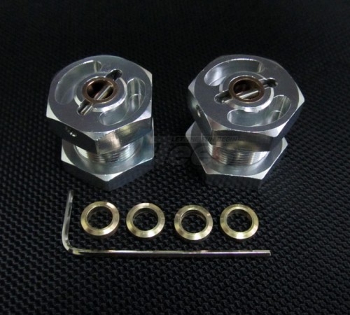 GPM Racing Miscellaneous All Aluminum 23mm Front / Rear Adapters (2) Big Size Silver