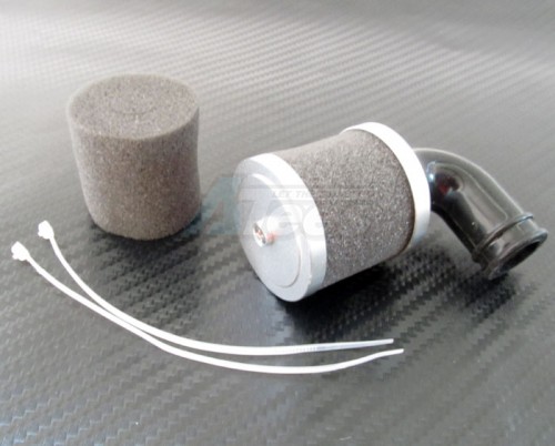 GPM Racing Miscellaneous All Aluminum Air Filter With Spare Foam For 21 Class Original Engine Silver