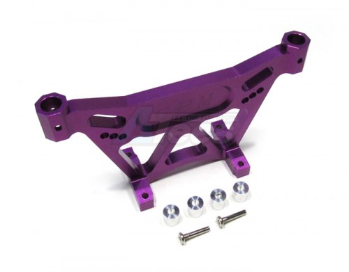 GPM Racing Team Associated Monster GT Aluminum Front Damper Mount With Collars & Screws Set Purple