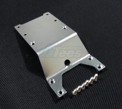 GPM Racing Team Associated Monster GT Aluminum Rear Skid Plate Silver