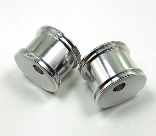 GPM Racing Team Associated RC18T Aluminum Front or Rear Standard Sinkage Dish Surface Rims - 1 Pair Silver