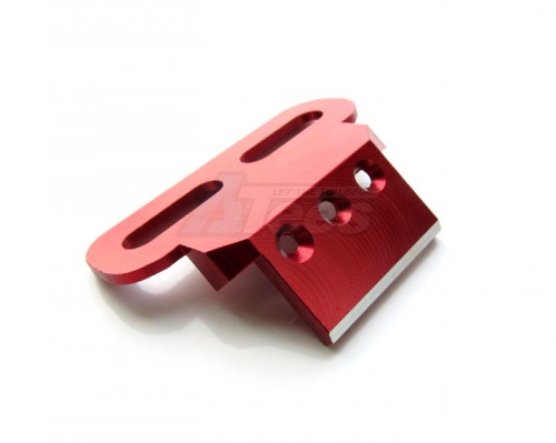 GPM Racing Team Associated RC18B Aluminum Front Bumper (45mm Wide) - 1 Piece Red