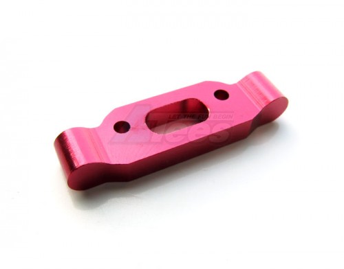 GPM Racing Team Associated RC18B Aluminum Rear Bulkhead - 1 Piece Red