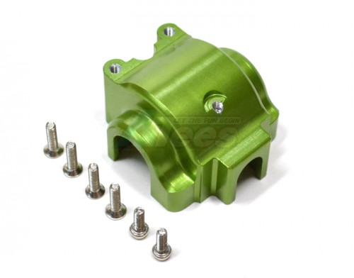 GPM Racing Team Associated RC18B Aluminum Front/rear Gear Box With Screws - 1pc Set Green