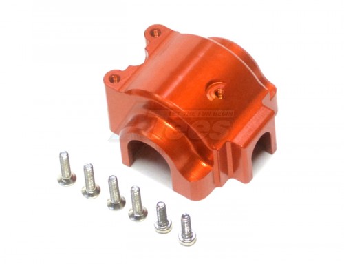 GPM Racing Team Associated RC18B Aluminum Front/rear Gear Box With Screws - 1pc Set Orange