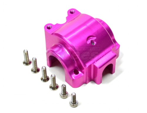 GPM Racing Team Associated RC18B Aluminum Front/rear Gear Box With Screws - 1pc Set Pink