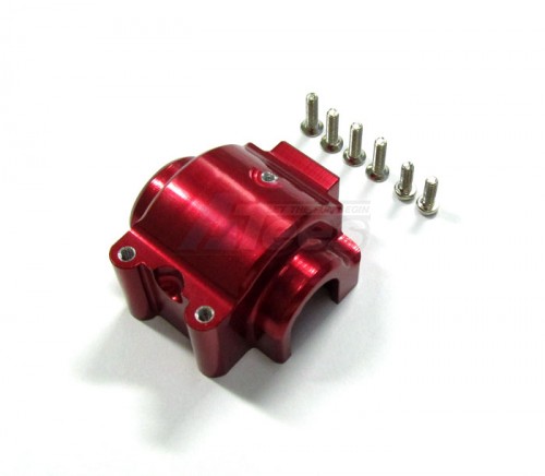 GPM Racing Team Associated RC18T Aluminum Front/rear Gear Box With Screws - 1pc Set Red