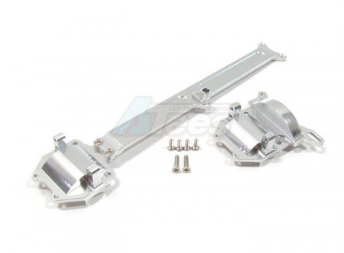 GPM Racing Team Associated RC18T Aluminum Sub-chassis With Screws - 2pcs Set Silver