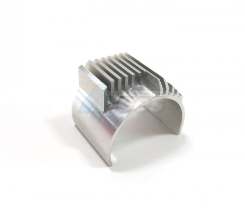 GPM Racing Team Associated RC18B Aluminum Motor Heat Sink (11 Fins) - 1pc Silver