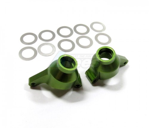 GPM Racing Team Associated RC18B Aluminum Rear Knuckle Arm With Shims 1 Pair Set Green