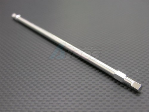 GPM Racing Team Associated RC18T Aluminum Main Shaft - 1 Piece Silver