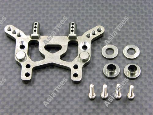 GPM Racing Team Associated RC18T Aluminum Rear Damper Plate Shock Tower 1PC Set Silver