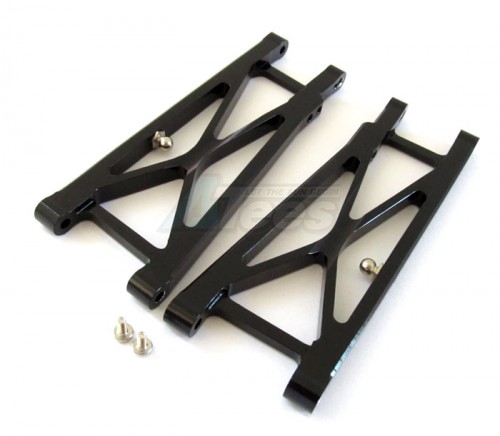 GPM Racing Team Associated RC10T4 Aluminum Rear Lower Arm With Ball Screws - 1 Pair Black