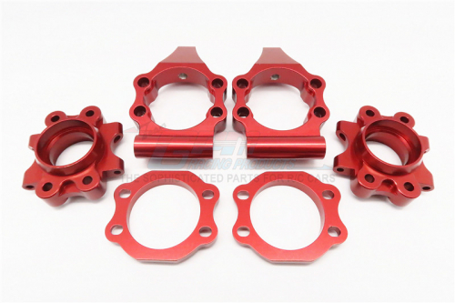 GPM Racing HPI Baja 5B RTR/5B SS/5T Aluminum Rear Knuckle Arm - 6pcs Set (baja 5b/5b Ss/5t) Red