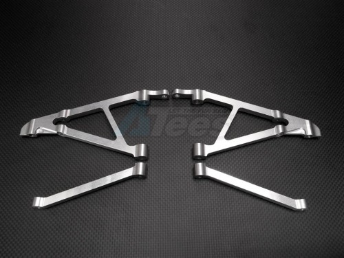 GPM Racing HPI Baja 5B Flux Aluminum Rear Shock Tower Support - 1 Set (Baja 5B/5B SS/5T) Silver