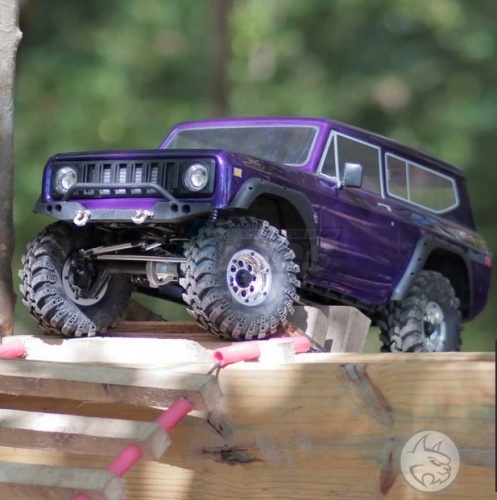 GPM Racing HPI Baja 5B RTR/5B SS/5T Nylon Rear Rims Frame With Aluminum 5 Star Beadlock - 1pr Set (suitable For Original Tires) (baja 5b/5b Ss) Purple