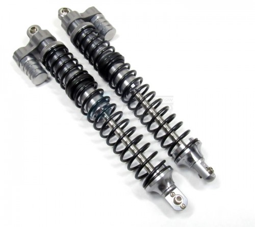 GPM Racing HPI Baja 5B Flux Aluminum Front L-Shape Dampers 1 Pair Gun Metal