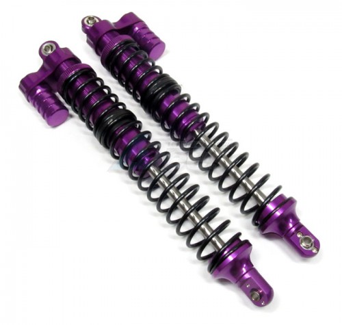 GPM Racing HPI Baja 5B Flux Aluminum Rear L-Shape Dampers (208mm)-1Pair Purple