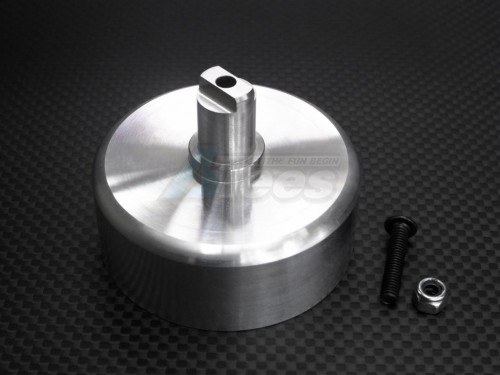 GPM Racing HPI Baja 5SC RTR/5SC SS Aluminum Clutch Bell Of 5mm Bore With Screw & Lock Nut For Use With Pinions Sbj01618to - 1 Piece Set (baja 5b/5b SS/ 5t) Silver