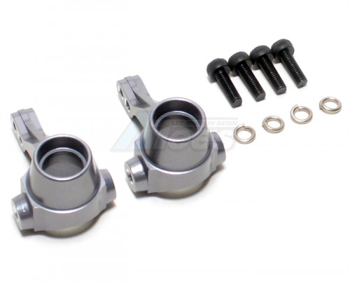 GPM Racing HPI Bullet 3.0 Aluminum Front Knuckle Arm - 1Pair Set Gun Metal