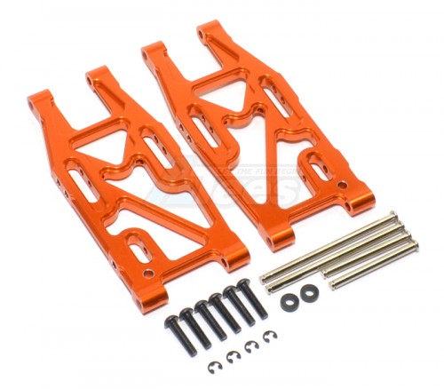GPM Racing HPI Bullet 3.0 Aluminum Rear Lower Arm - 1pr Set Orange