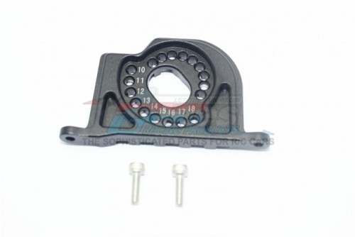 GPM Racing Team Losi Baja Rey Aluminium Motor Mount Plate With Heat Sink Fins - 3Pcs Set Black