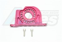 GPM Racing Team Losi Baja Rey Aluminium Motor Mount Plate With Heat Sink Fins - 3Pcs Set Red