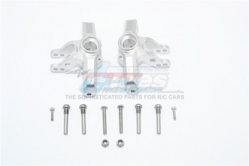 GPM Racing Team Losi Baja Rey Aluminium Front Knuckle Arms - 12Pcss Set Silver